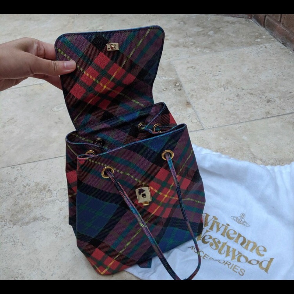 Vivienne Westwood plaid Derby backpack